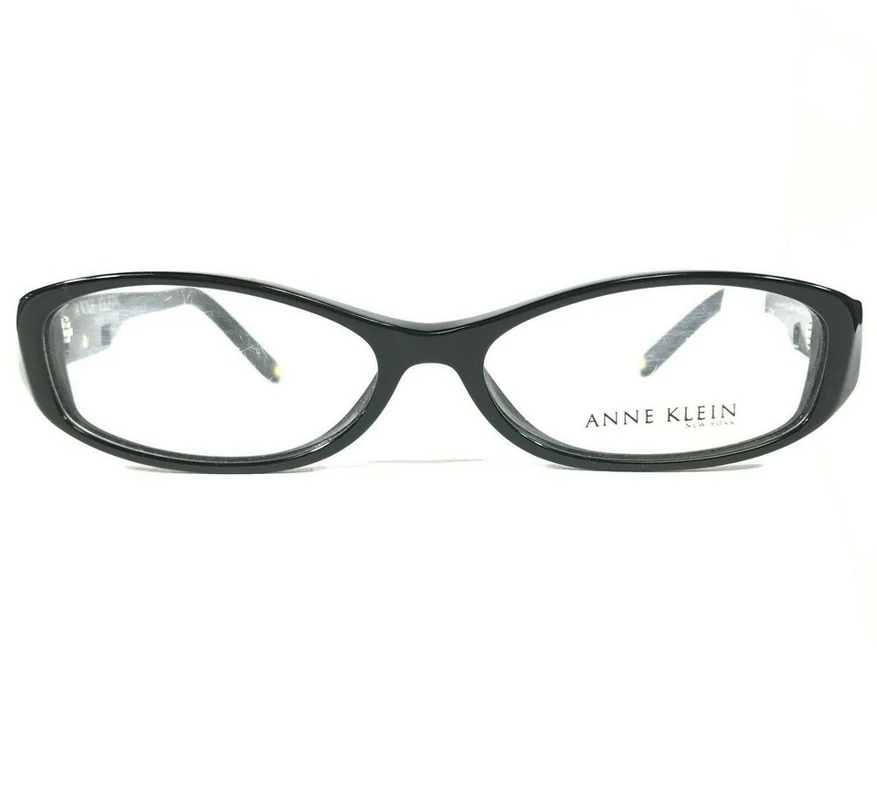 Anne Klein Eyeglasses Frames AKNY 8059 147 Black Round Oval Full Rim 52-14-135 - Image 2 of 4