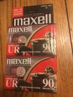 Maxell UR 90 Blank Audio Cassette Tape 2 Pack Maxell UR90 Recording
