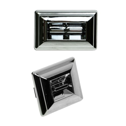 TRQ New Chrome Power Window Switch Pair Set of 2 For 1978-1990 Chevy GMC Pontiac - Picture 2 of 8
