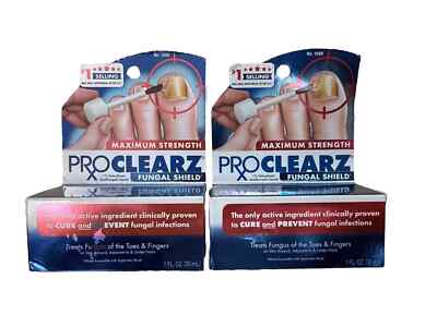 LOT OF 2 Proclearz Fungal Shield Anti-Fungal Liquid 1 fl oz EXP 01/2027
