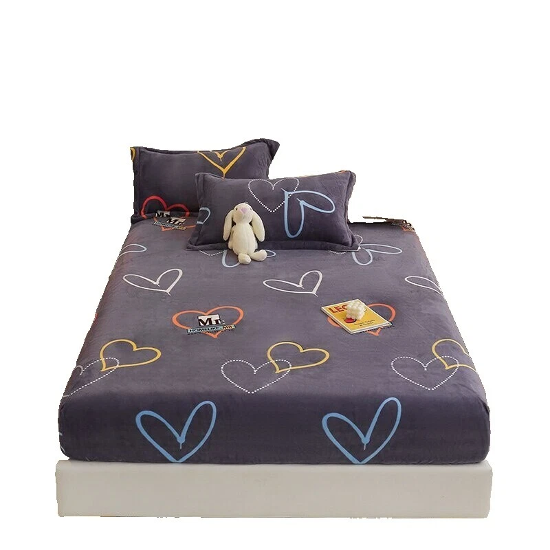 Hojas de cama geométrica de terciopelo