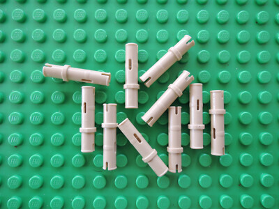 Lego 10 x Technic Verbinder Pin lang 3L  32556 beige