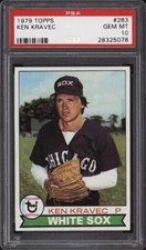 1979 Topps #283 Ken Kravec - White Sox - PSA 10 - *25078 - Pop 3 - Baseball Card