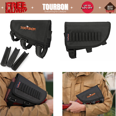 Tourbon Shooting Rifle Cheek Weld Riser Rest Piece with 30-06,45-70,Ammo Holder