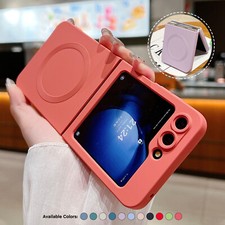 For Samsung Galaxy Z Flip 6/5/4/3 Mag Safe Case Liquid Silicone Shockproof Cover