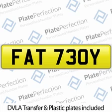 FAT 730Y FAT BOY FATTY FUN HARLEY CHERISHED PRIVATE NUMBER PLATE DVLA REG