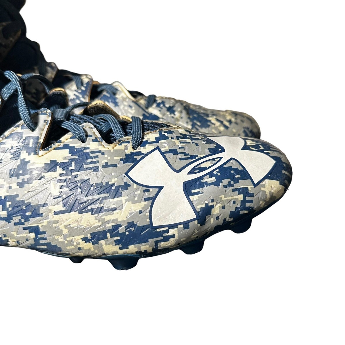 Under Armour Highlight MC Navy Blue Camo Football Spikes Cleats
