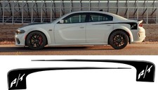 Compatible With Dodge Charger Rt Quarter Panel Side Stripes Decals Both Sides