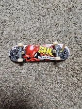 Vintage Tech Deck Shut Javier Nunez Fingerboard Skateboard Grafitti Brass Knucks