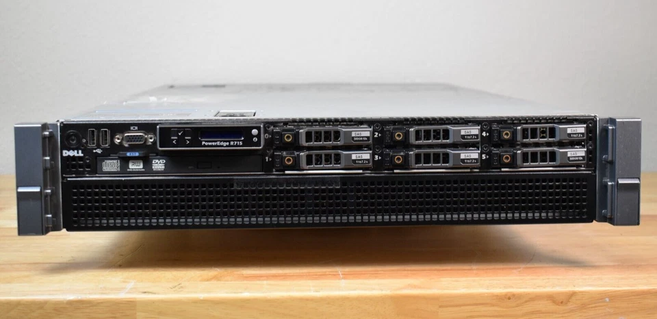 Dell POWEREDGE R715 Server 2xCPU Opteron 6212 2.6GHz 32GB 2x16 NO HD PERC H710 - Image 3 of 4