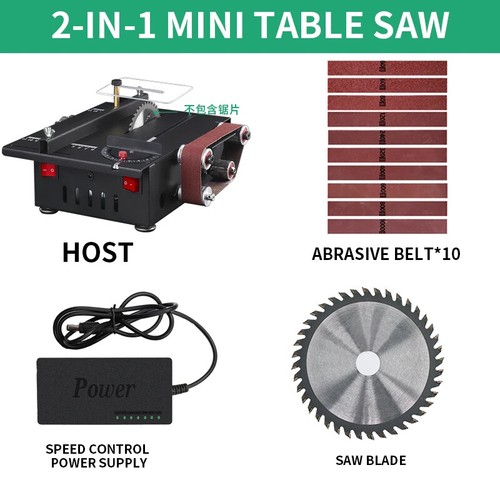 Household Micro Mini Desktop Small Table Saw Cutter Woodworking Model Saws - Picture 7 of 16