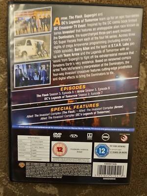 DC INVASION DVD EPISODE CROSSOVER FLASH ARROW SUPERGIRL LEGENDS  TOMORROW