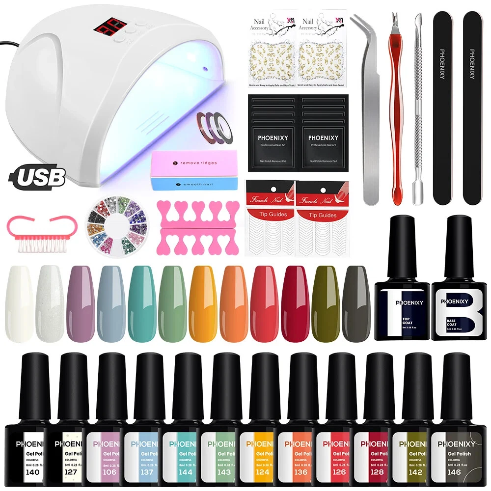 12 Colors Gel Nail Polish with 36W/54W UV LED Nail Lamp UV Gel Varnish Tools Kit
Opens in a new wind