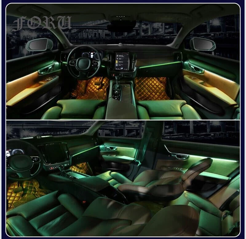 64 цвета внешнего освещения подходят для внутренних светодиодных полосок Volvo S90 V90 2017-2020 - Изображение 2 из 4