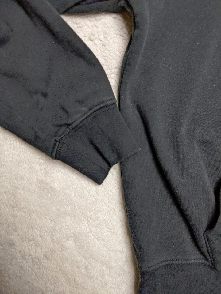 Iowa Hawkeyes Mens M Black Yellow Hoodie Kangaroo Pocket NCAA - Image 3 of 4