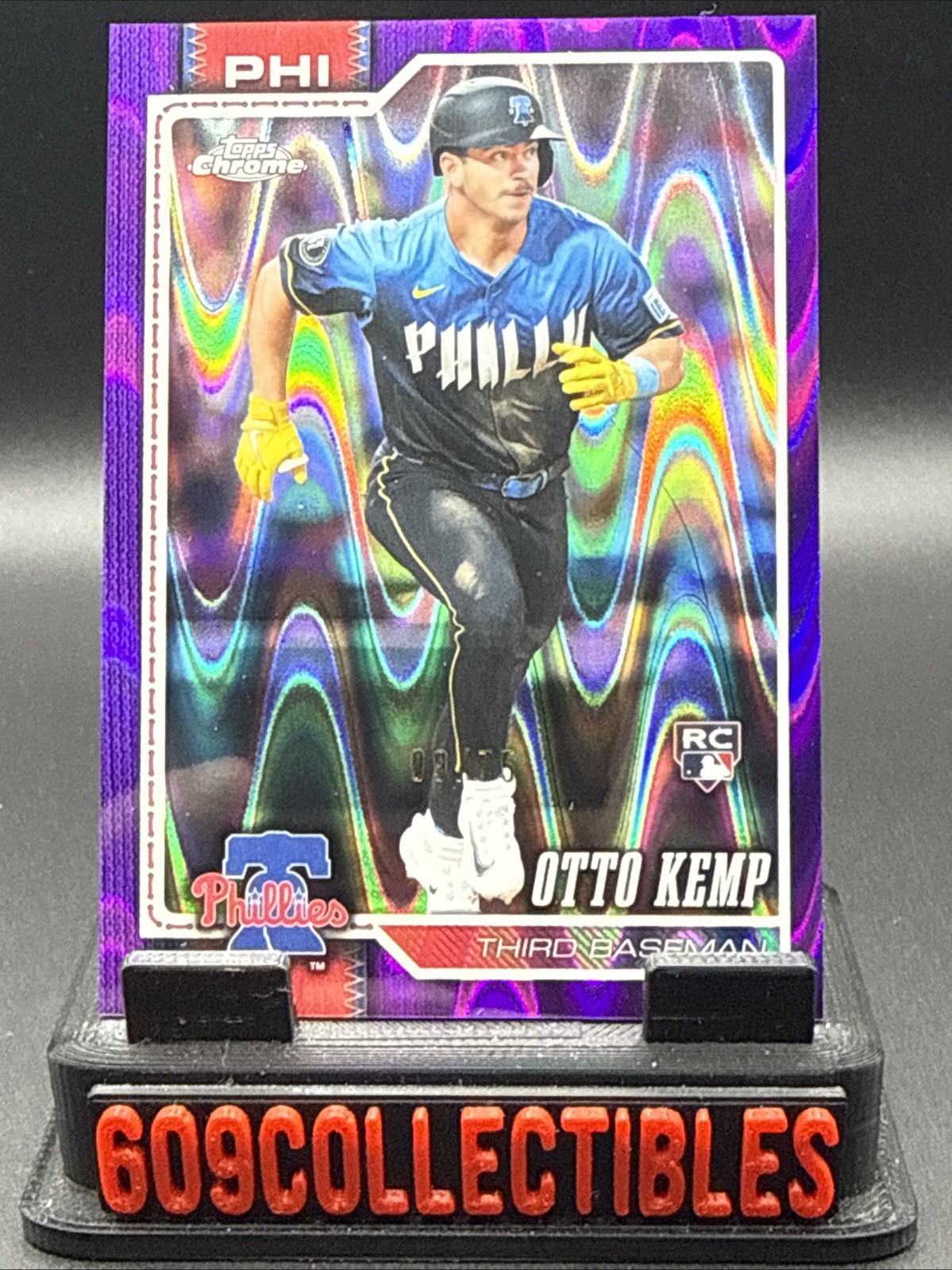 2026 Topps Chrome - Otto Kemp #229 Purple Wave Refractor /75 (RC) B301