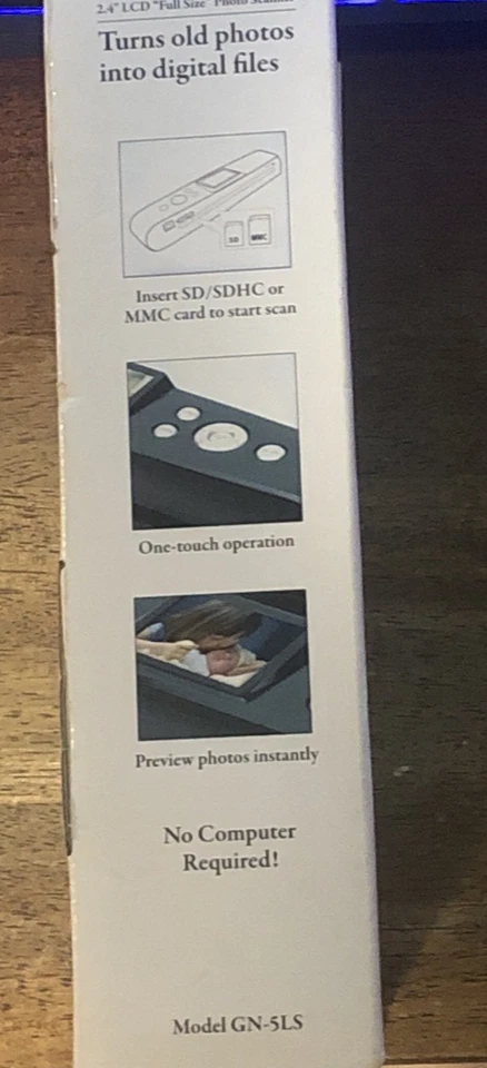 GiiNii NULIFE PHOTO SCANNER, 2.4" LCD "Full Size" Photo Scanner GN-5LS TESTED - Image 2 of 4