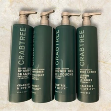 Crabtree & Evelyn Shampoo & Conditioner & Body Lotion & Shower Gel SET Of 4