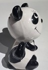 Vintage 1970s PANDA BEAR Piggy Coin Bank Groovy! W/ Stopper — photo 2