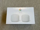 Google Nest Wifi Mesh System 2-Pack Snow Router & Point with Google Assistant