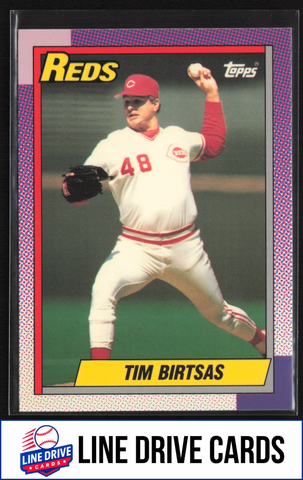 1990 Topps #687 Tim Birtsas Collector's Edition (Tiffany) Cincinnati Reds