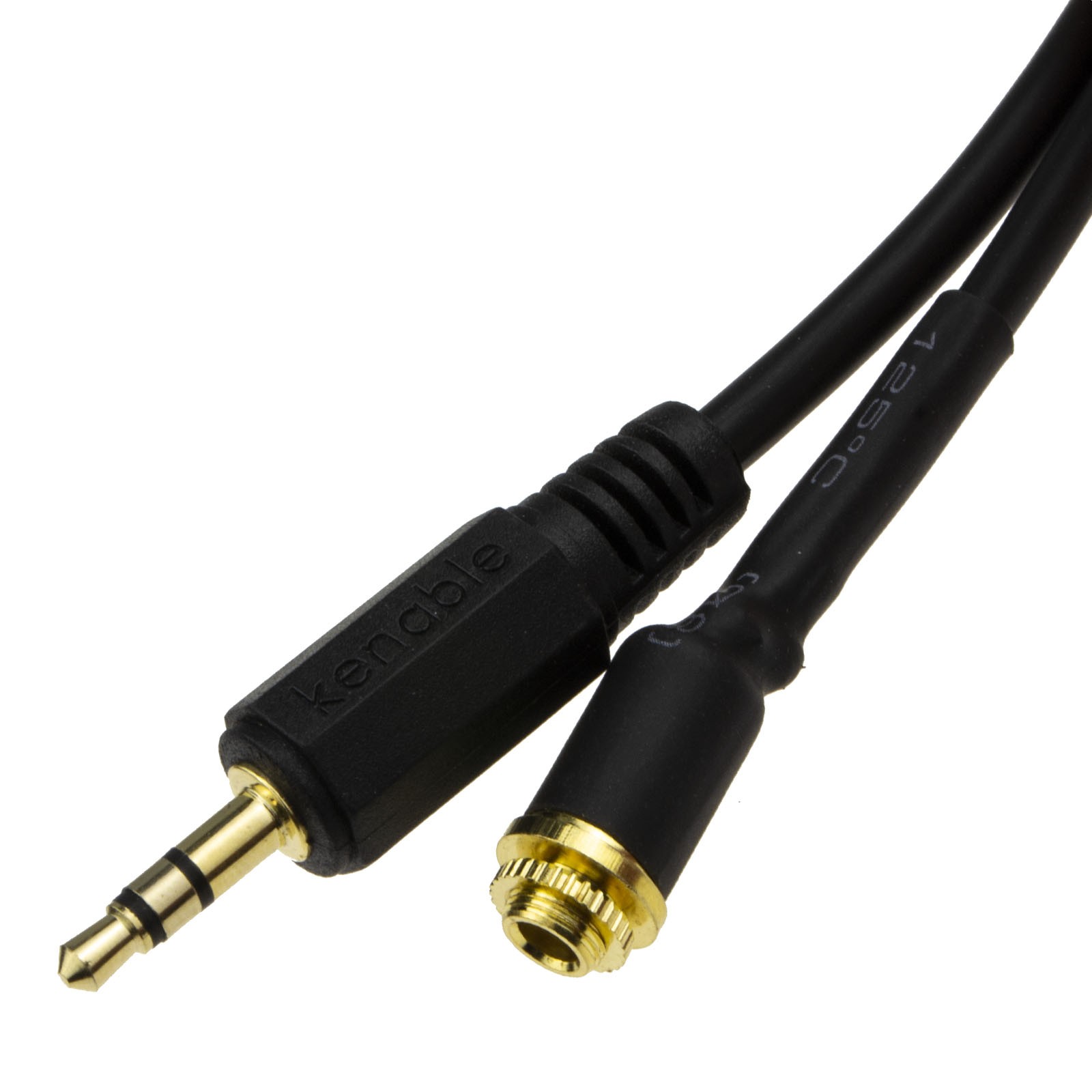 15cm Screw Panel Mount 3.5mm Jack Male to Female Locking Nut Stereo Cable