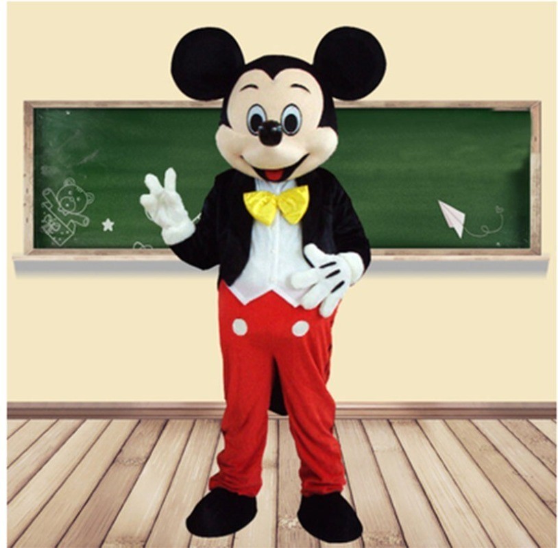 Christmas HOT Adult Suit Size Realistic MICKEY MOUSE Mascot Costume image 3