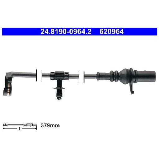 2X Warnkontakt Bremsbelagverschleiß Hinten FüR VW Touareg RC8 17 Bis 26 ATE Neu-image