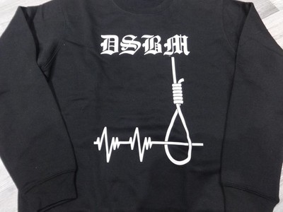 DSBM D.S.B.M Misanthrop Sweatshirt Black Death Metal Psychonaut 4 Lifelover #