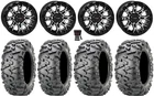 System 3 ST-6 14" Wheels Black 28" BigHorn 2.0 Tires Sportsman 550 850 1000