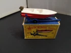 B450-MATCHBOX LESNEY No48B SPORTS BOAT AND MID BLUE TRAILER WITH BOX