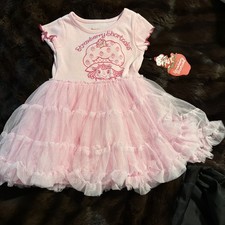 NEW Strawberry Shortcake Baby Pink embroidered Tutu Dress NWT Size 2T Adorable
