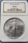 1994 $1 American Eagle 1 oz Silver NGC MS69 Coin