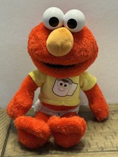 Sesame Street Potty Time Talking Elmo Plush Doll with Diaper.tested and works