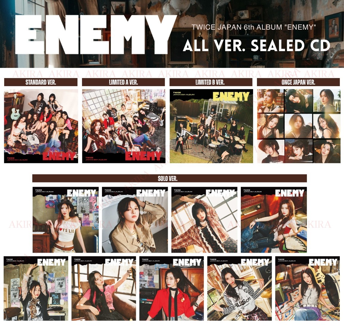 K-POP・アジア TWICE ENEMY collectionbox TWICE JAPAN 6th Album 