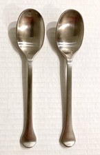 2 Dansk KOBENHAVN Teaspoons Satin Stainless M...