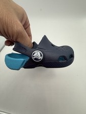 Crocs Infant Size C4 Electro Classic Clog Navy Blue Shoes