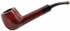 Sarome 'Dinky' Extra Small, Short, Semi-Bent Stem Billiard Briar Pipe (6212-R)