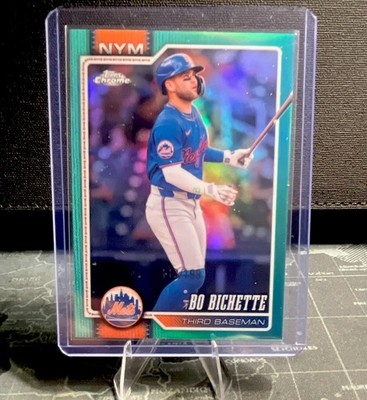 2026 Topps Chrome Bo Bichette Aqua Refractor /199 New York Mets #109