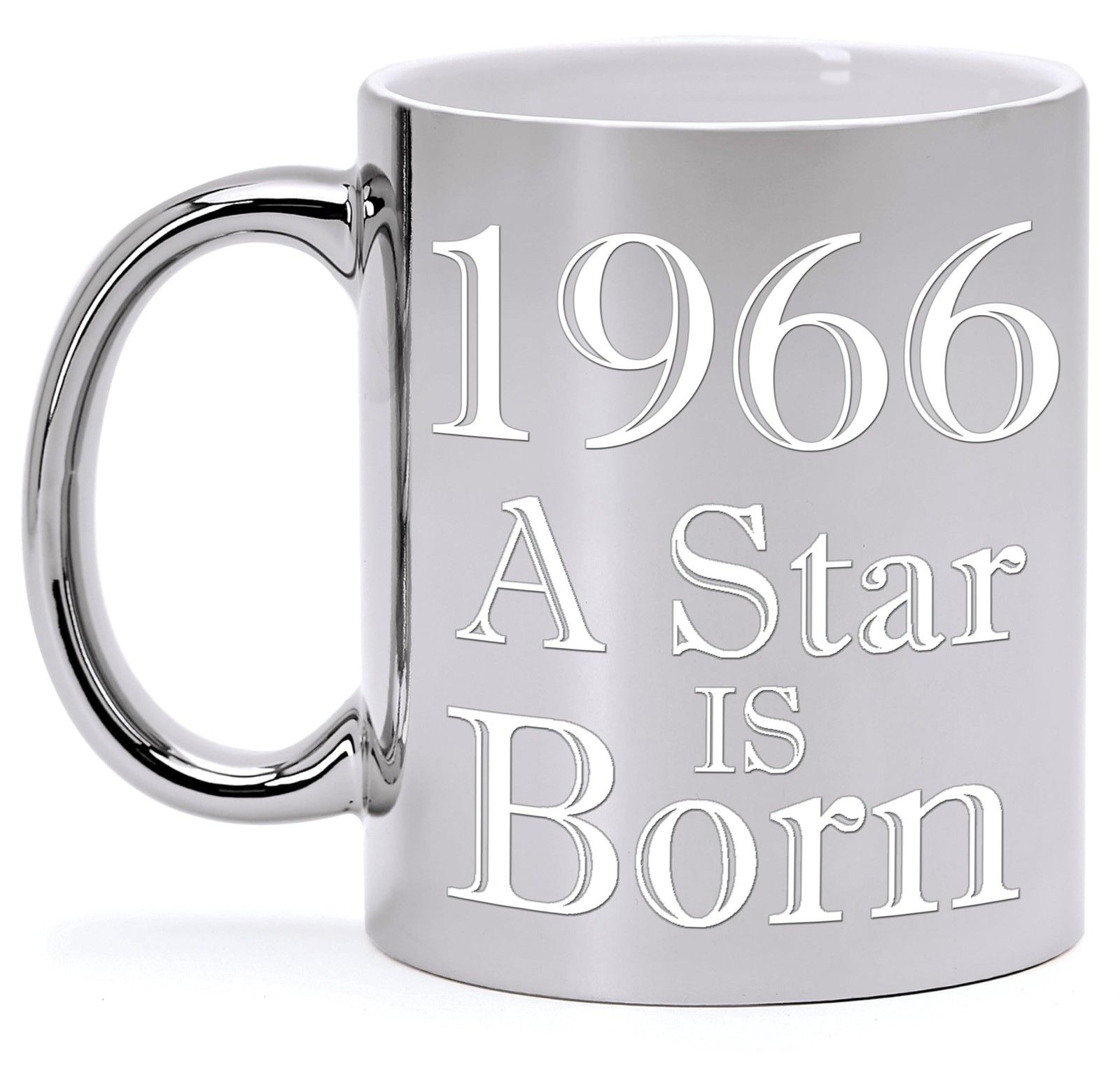 Mug d'exception argent métallisé A STAR IS BORN - Édition spéciale 60 ans en céramique premium
