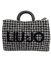 Liu Jo Borsa a Mano Donna Nera Bianca Casual (One Size)