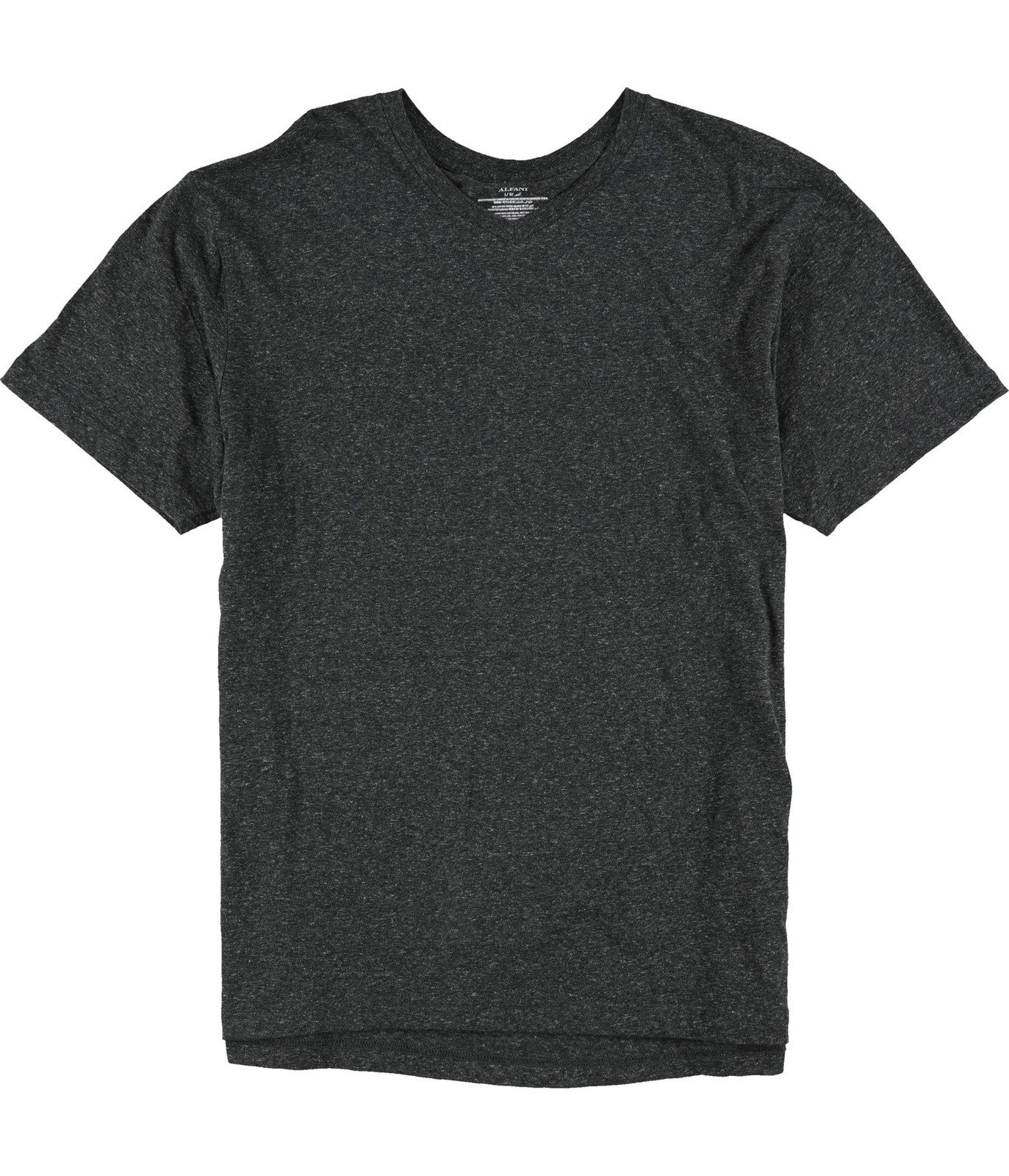 Мужская однотонная базовая футболка Alfani серая большого размера 3790₽