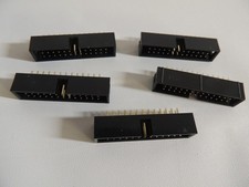 5-Pack 26-Pin 2x13 2.54mm IDC Shrouded Box Header Male Dip Type Connectors