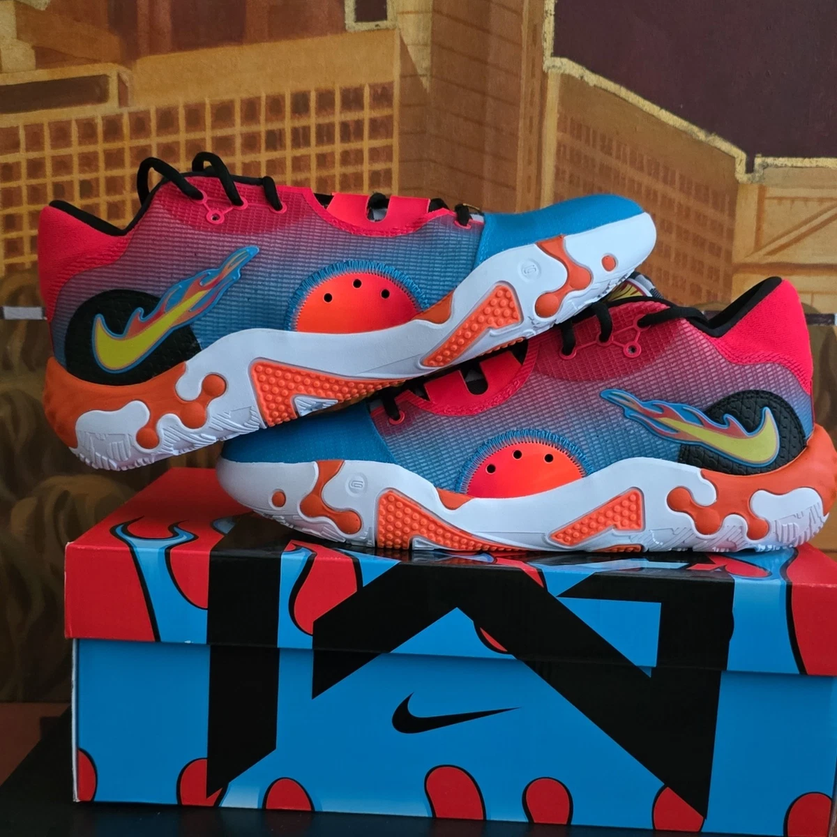 Las mejores ofertas en Nike PG 6 x Hot Wheels Blue/Orange/Red 2022