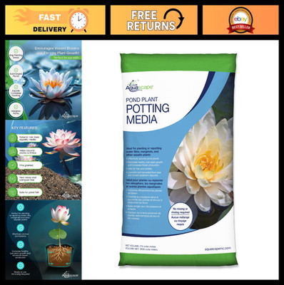 Nutrient-Rich Aquatic Soil for Water Gardens, Pond Plant Potting Media, 215 Cu I