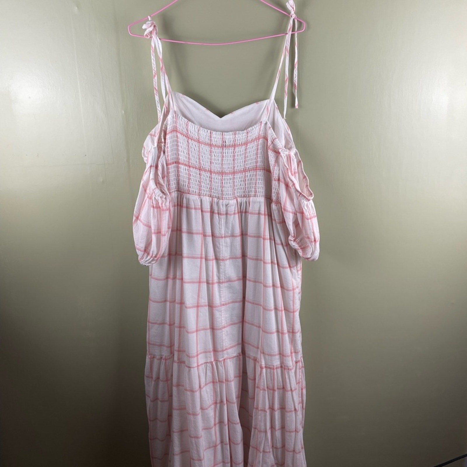 Universal Thread windowpane off the shoulder maxi… - image 7