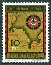 PORTUGAL 1960 10E SG1183 mint MNH FG Prince Henry the Navigator Death Anniv##W41