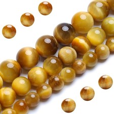 Natural Tiger Eye Beads 8MM, 100PCs Round Loose Gemstone for Jewelry Making
