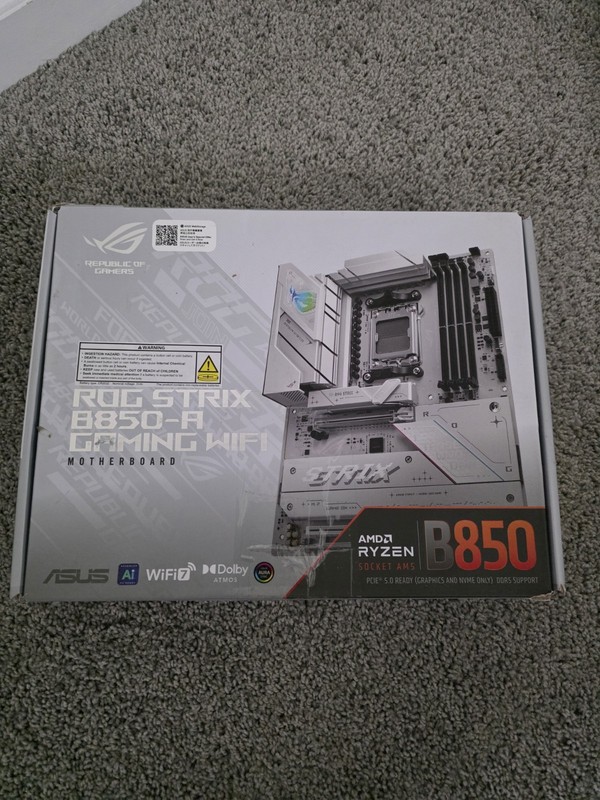 ASUS ROG Strix B850 A Gaming WiFi 7 AM5 DDR5 ATX Motherboard