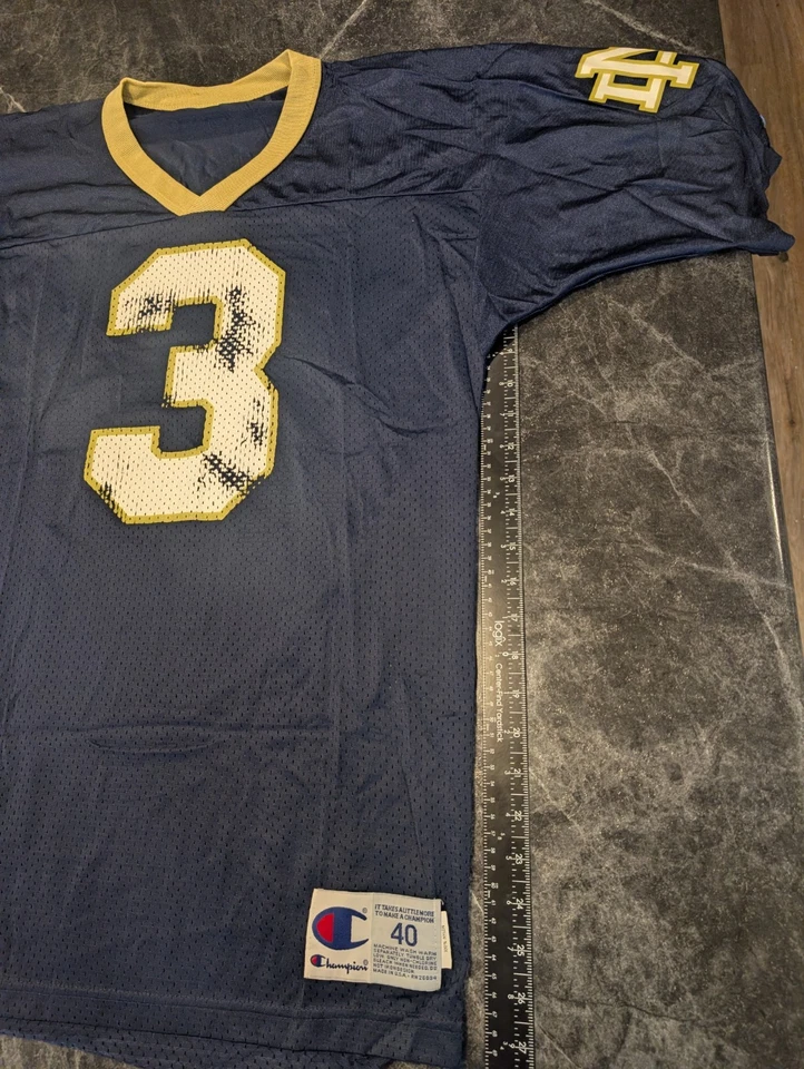 Camiseta de Colección Champion Hombres Notre Dame #3 Talla 40 Joe Montana 12825 Foto 2 de 4